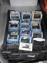 Nineteen 1:76th 'Railway' Scale Diecast Model Vehicles by Oxford, cased.