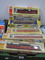 Fifteen HO Gauge Outline American Coaches mainly by Con-Cor, boxed.