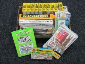 A Quantity of OO/HO Scale Plastic and Card Lineside Buildings and Accessories Kits by Airfix,