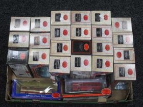 Twenty Four 1:76th Scale Diecast Model Buses by EFE, boxed.