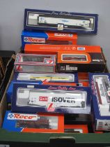 Twenty Five HO Gauge Outline Continental Rolling Stock Items By Roco, Lima and other, boxed.