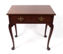 18TH-CENTURY MAHOGANY & INLAID LOWBOY