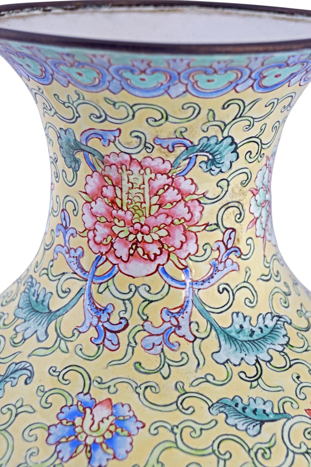 CHINESE QING ENAMELLED VASE - Image 3 of 4