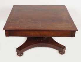 19TH-CENTURY MAHOGANY & CROSSBANDED COFFEE TABLE