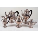 NAPOLEON III SILVER-PLATED TEA & COFFEE SERVICE