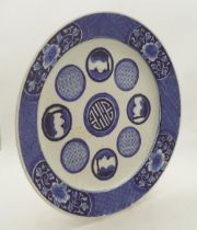 WITHDRAWN LARGE CHINESE QING BLUE & WHITE CHARGER