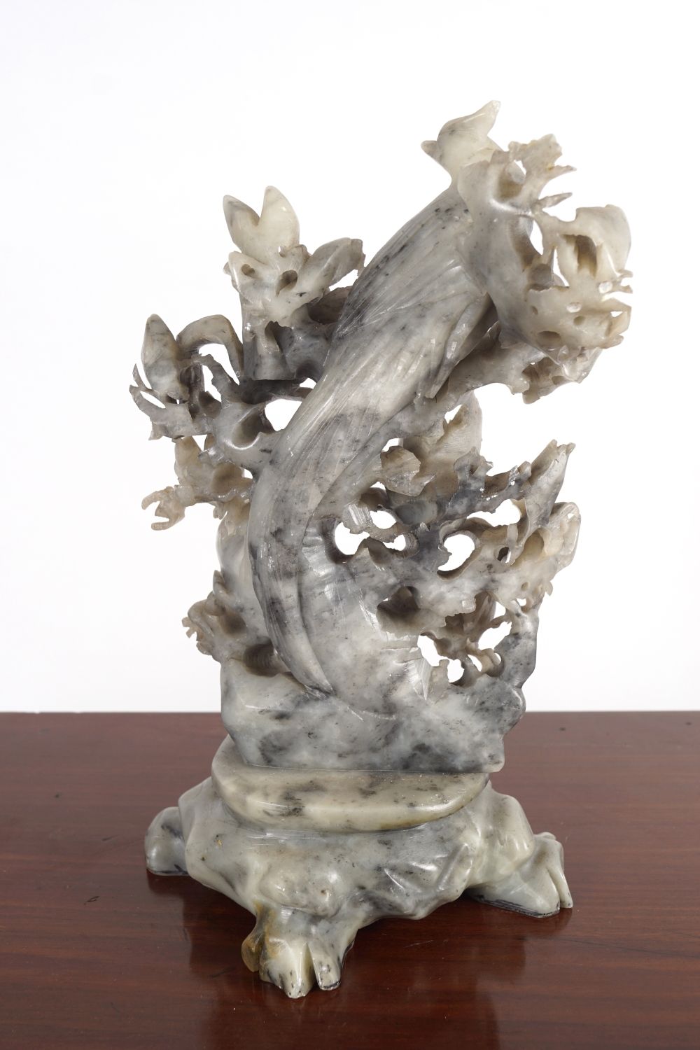 CARVED 19TH-CENTURY CHINESE SOAPSTONE SCULPTURE - Image 3 of 4