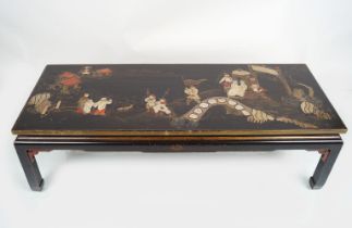 LARGE QING LACQUERED LOW TABLE