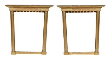 PAIR OF REGENCY GILT PIER MIRRORS