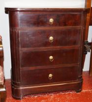 SMALL EDWARDIAN MAHOGANY CHEST