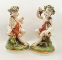 PR. OF LATE 18TH-CENTURY ITALIAN MAJOLICA FIGURES