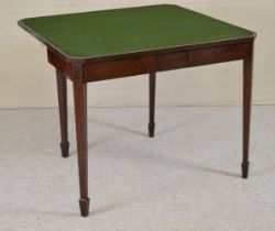 GEORGIAN MAHOGANY AND INLAID GAMES TABLE