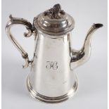 LARGE SHEFFIELD SILVER-PLATED COFFEE POT