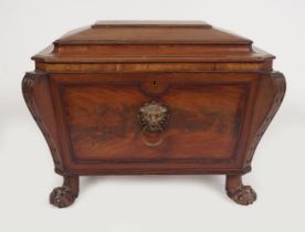 REGENCY MAHOGANY WINE CELLARETTE