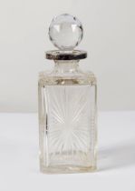 SILVER MOUNTED CRYSTAL DECANTER