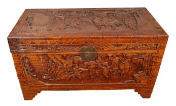 PROFUSELY CARVED CHINESE TRUNK