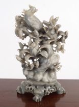 CARVED 19TH-CENTURY CHINESE SOAPSTONE SCULPTURE