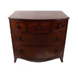 REGENCY MAHOGANY CHEST OF DRAWERS