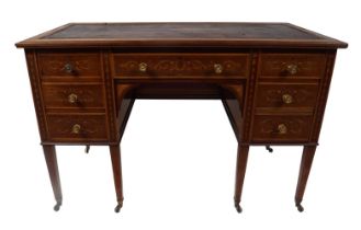 SIGNED EDWARDS & ROBERTS MARQUETRY DESK