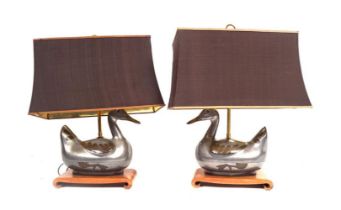 PAIR MANDARIN THEMED TABLE LAMPS