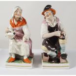 PAIR 19TH-CENTURY STAFFORDSHIRE FIGURES