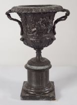 19TH-CENTURY BRONZED CAMPANA VASE