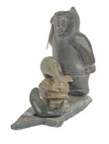 INUIT STONE SCULPTURE GROUP