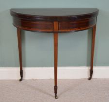 EDWARDIAN MAHOGANY AND INLAID GAMES TABLE