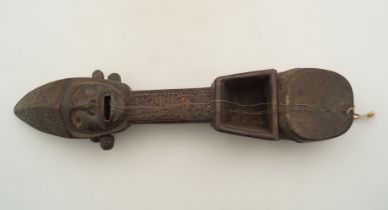 EARLY AFRICAN CARVED WOOD MUSICAL INSTRUMENT