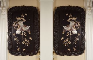 PAIR 19TH-CENTURY JAPANESE SHIBAYAMA PANELS