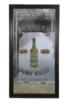 LARGE PERSSES GALWAY WHISKEY MIRROR