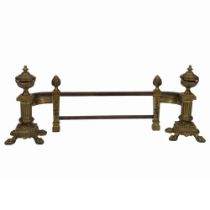 19TH-CENTURY ORMOLU AND CAST IRON FIRE FRONT