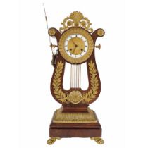 FRENCH EMPIRE ORMOLU MOUNTED CLOCK