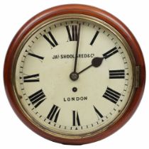 19TH-CENTURY MAHOGANY CASED WALL CLOCK