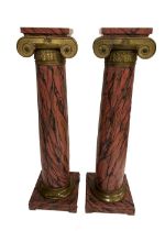 PAIR SCAGLIOLI & ORMOLU COLUMNS