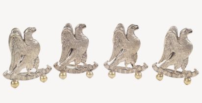 SET OF FOUR JODHPUR LANCERS MENU HOLDERS