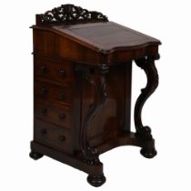 VICTORIAN ROSEWOOD DAVENPORT