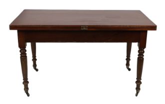 19TH-CENTURY MAHOGANY TEA TABLE