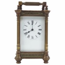 19TH-CENTURY FRENCH BRASS CARRIAGE CLOCK