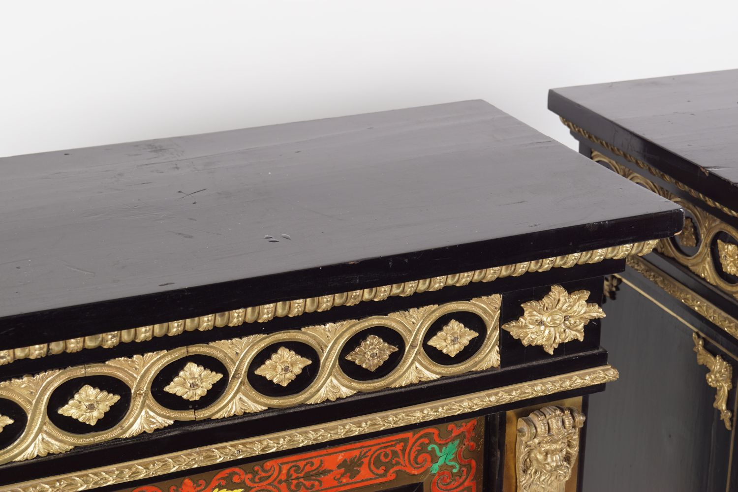 EXCEPTIONAL PAIR 19TH-CENTURY BUHL PIER CABINETS - Image 5 of 5