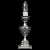 SILVER NEO-CLASSICAL TABLE LAMP