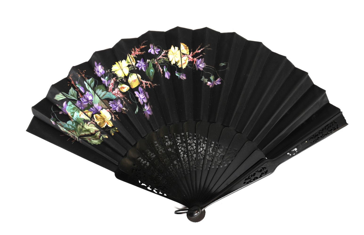 CHINESE QING PAINTED FAN