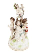 19TH-CENTURY GERMAN PORCELAIN GROUP