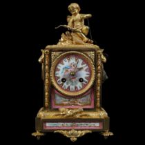 RARE 19TH-CENTURY FRENCH ORMOLU CLOCK