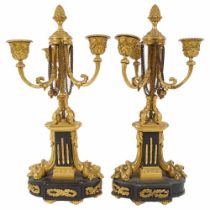 PAIR 19TH-CENTURY ORMOLU CANDELABRAS