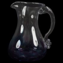 LARGE JERPOINT GLASS STUDIO JUG