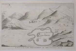 18TH-CENTURY MAP OF THRASIMENE & MAP OF PROPONTIS