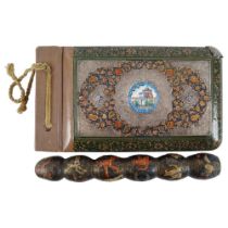 19TH-CENTURY KASHMIR LACQUERED PHOTO ALBUM