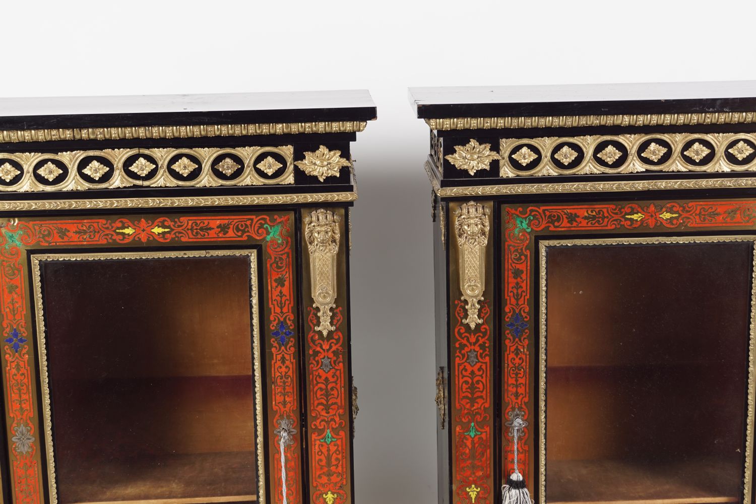 EXCEPTIONAL PAIR 19TH-CENTURY BUHL PIER CABINETS - Image 2 of 5