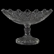 LARGE LATE 18TH-CENTURY IRISH GLASS FRUIT BOWL